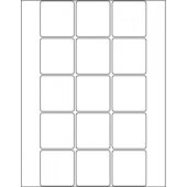 2.0” x 2.1” (15up) DIY FREEZER-Grade/Durable Sheet Labels, LR-2021-015