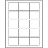 2.25” x 1.875” (15up) DIY FREEZER-Grade/Durable Sheet Labels, LS-2218-015