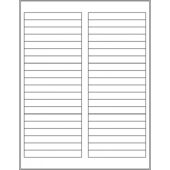 3.72”x 0.47” (40 up) DIY FREEZER-Grade/Durable Sheet Labels, LS-3704-040