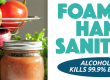 foaming hand sanitizer labels