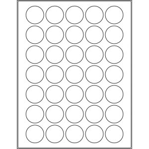1.3189” circle/round (35 per sheet), LC-0131-035