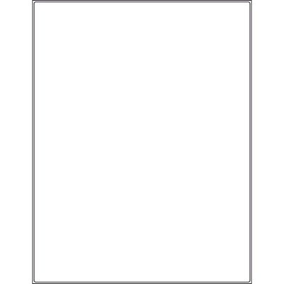 8.375'' x 10.875'' rectangle (1 per sheet), LR-83108-001