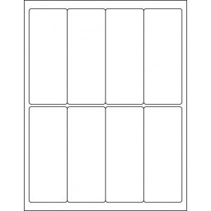 2.0” x 5.00” rectangle (8 per sheet), LR-2050-008