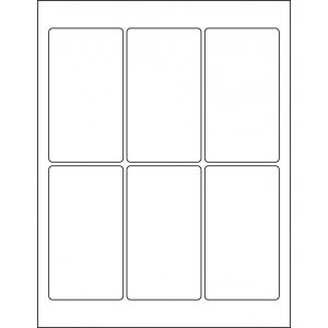 2.5” x 4.5” rectangle (6 per page), LR-2545-006
