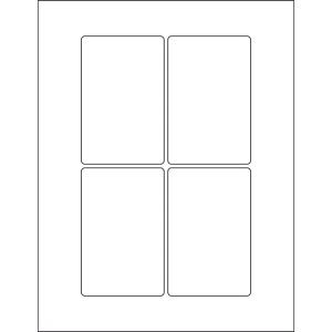 2.75'' x 4.25'' rectangle (4 per sheet), LR-2742-004
