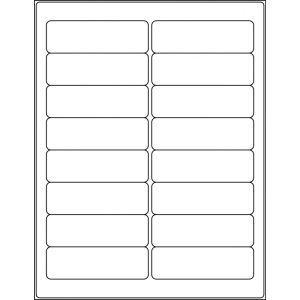 3.75” x 1.1875” rectangle (16 per sheet), LR-3711-016