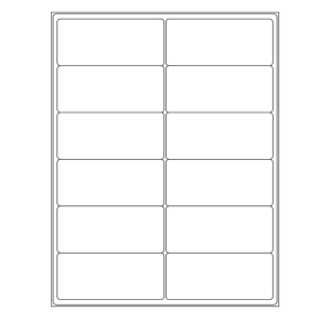 4'' x 1.75'' rectangle (12 per sheet), LR-4017-012
