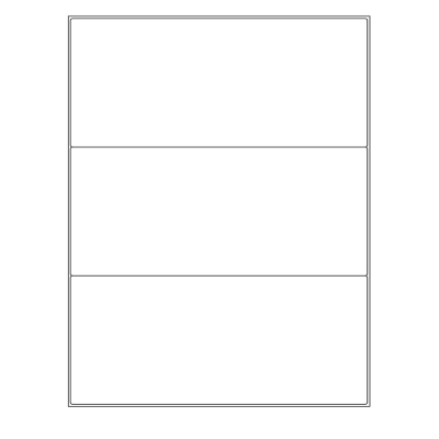 8.375'' x 3.625'' rectangle (3 per sheet), LR-8336-003