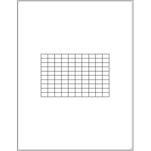 0.5'' x 0.3125'' rectangle (100 per sheet), LS-0503-100