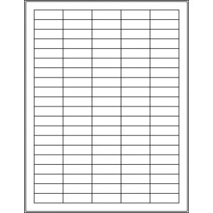 1.5” x 0.5” rectangle (100 per sheet), LS-1505-100