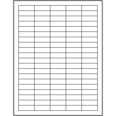 1.5” x 0.5” rectangle (100 per sheet), LS-1505-100