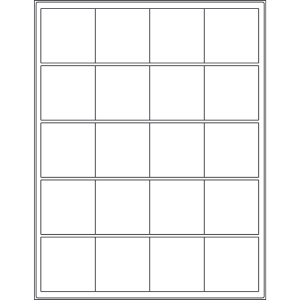 2.0'' x 2.0'' square (20 per sheet), LS-2020-020