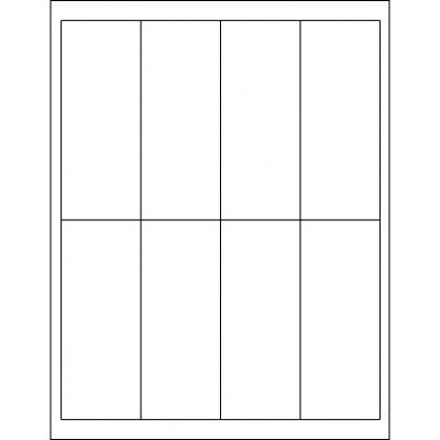 2.0” x 5.00” rectangle (8 per sheet), LS-2050-008