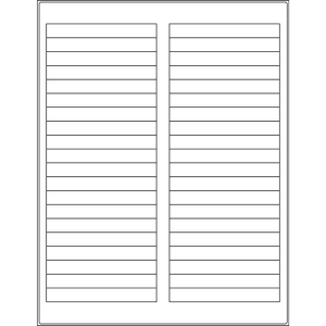 3.72”x 0.47” rectangle (40 per sheet), LS-3704-040