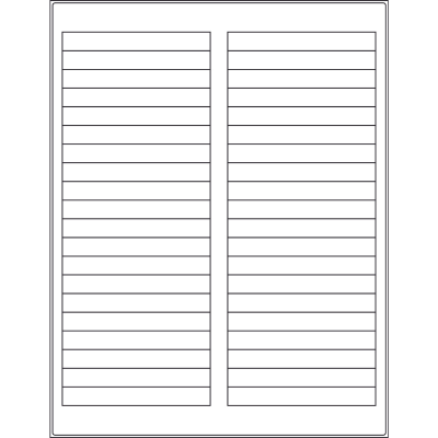 3.72”x 0.47” rectangle (40 per sheet), LS-3704-040