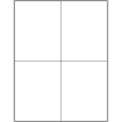 4.1875'' x 5.4375'' rectangle (4 per sheet), LS-4154-040